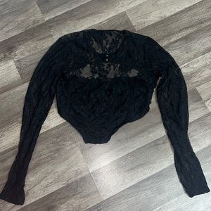 Shein lace bustier top